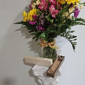 QVC Cream And Gold Jewelry Organizer Box